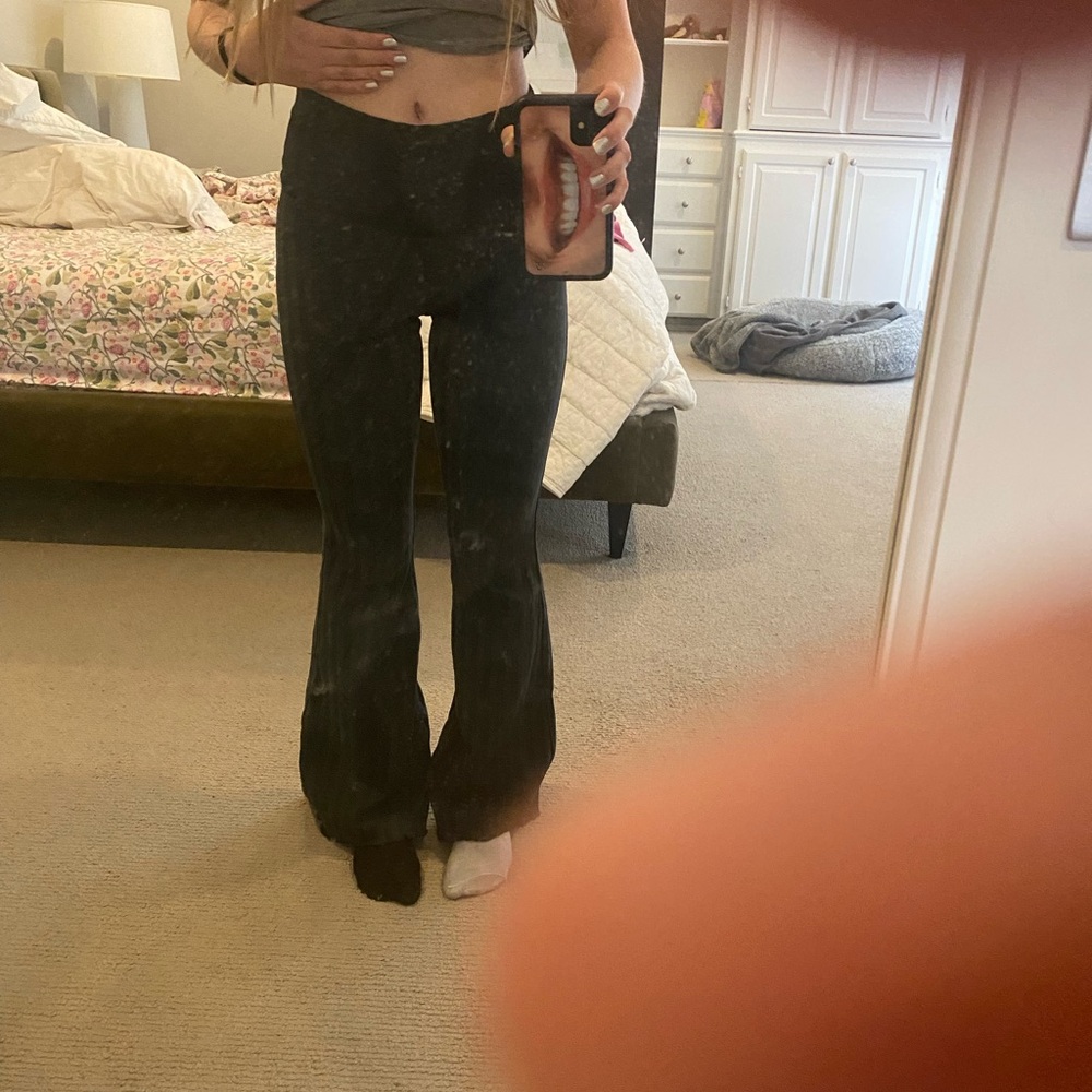 Aerie offline ribbed flare leggings